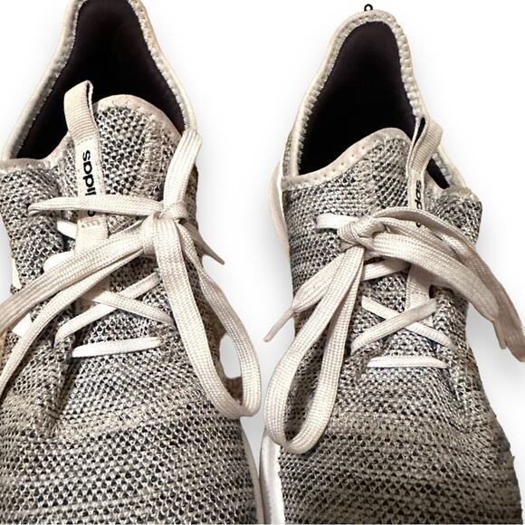 Adidas Women's Cloudfoam Pure Athletic White & Gray Running Shoes Sz 10 - Picture 11 of 11